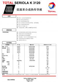 道達(dá)爾Seriola K 3120烷基苯合成熱傳導(dǎo)液