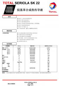 道達(dá)爾Seriola SK 22烷基苯合成熱傳導(dǎo)液