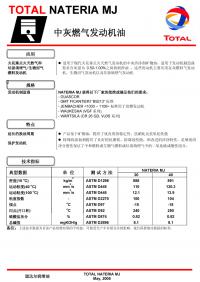 道達爾Nateria MJ中灰燃氣發(fā)動機油