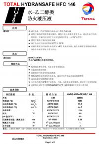 道達爾Hydransafe HFC 146水-乙二醇類防火液壓油